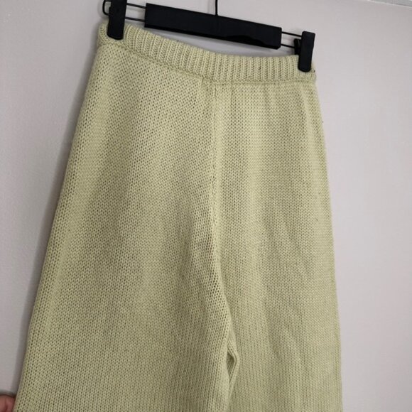 Sabo Skirt Women's Australia Knit Pants Wide Leg Drawstring Waist Green XS US 2 - Picture 6 of 9